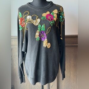 Diana Marco vintage sequin sweater size 22